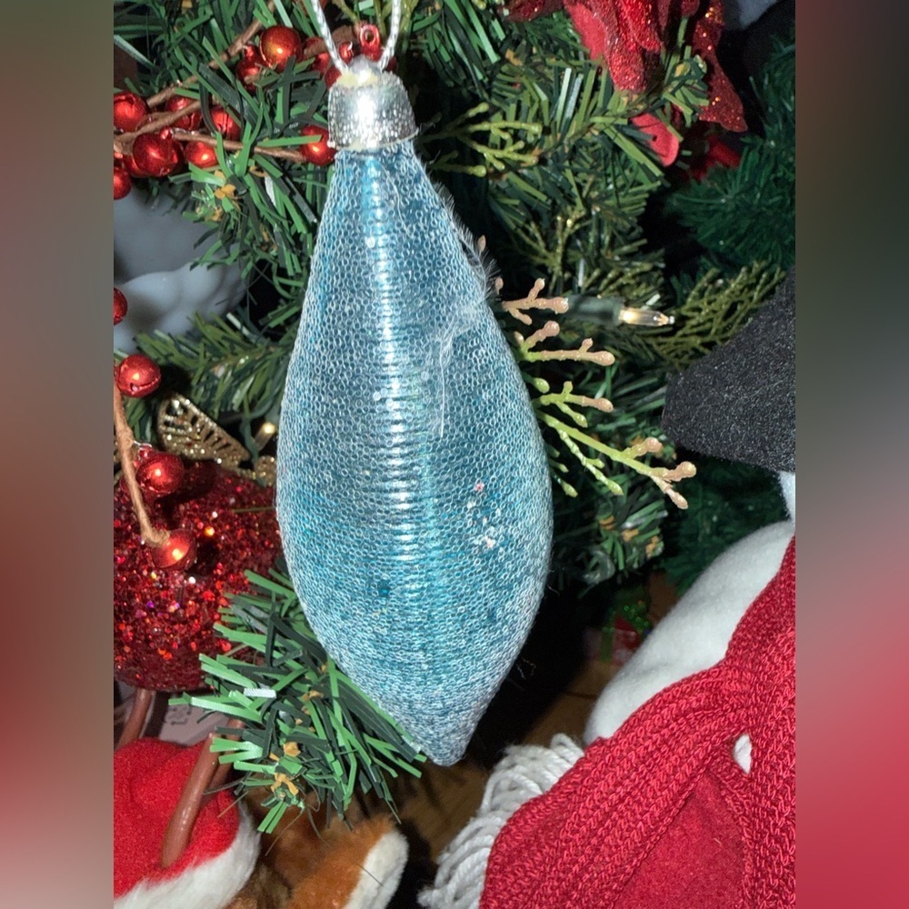 Blue Holiday Ornament